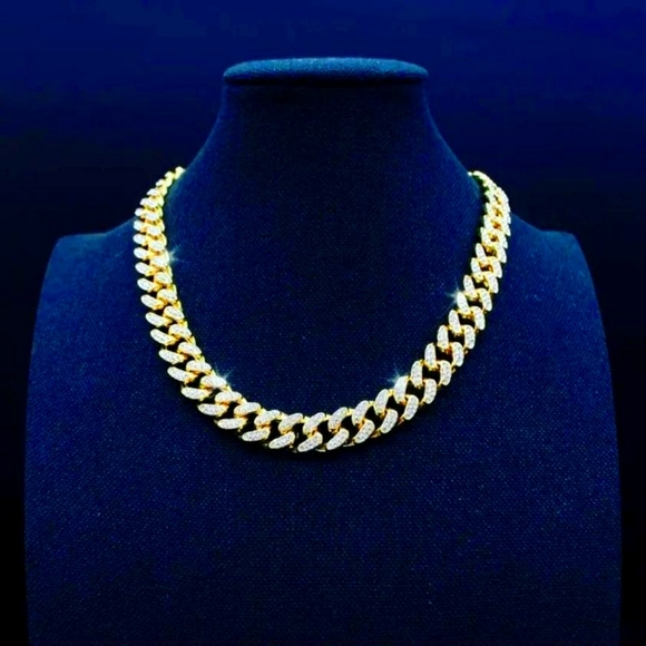 ISLANDERS HOT ICED OUT Cuban Link Chain - Picture 1 of 4